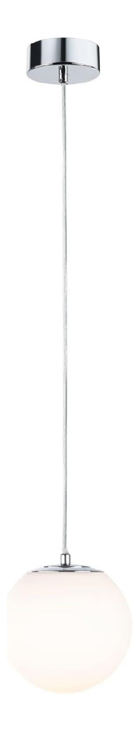 Lampada a sospensione LED integrato cromo