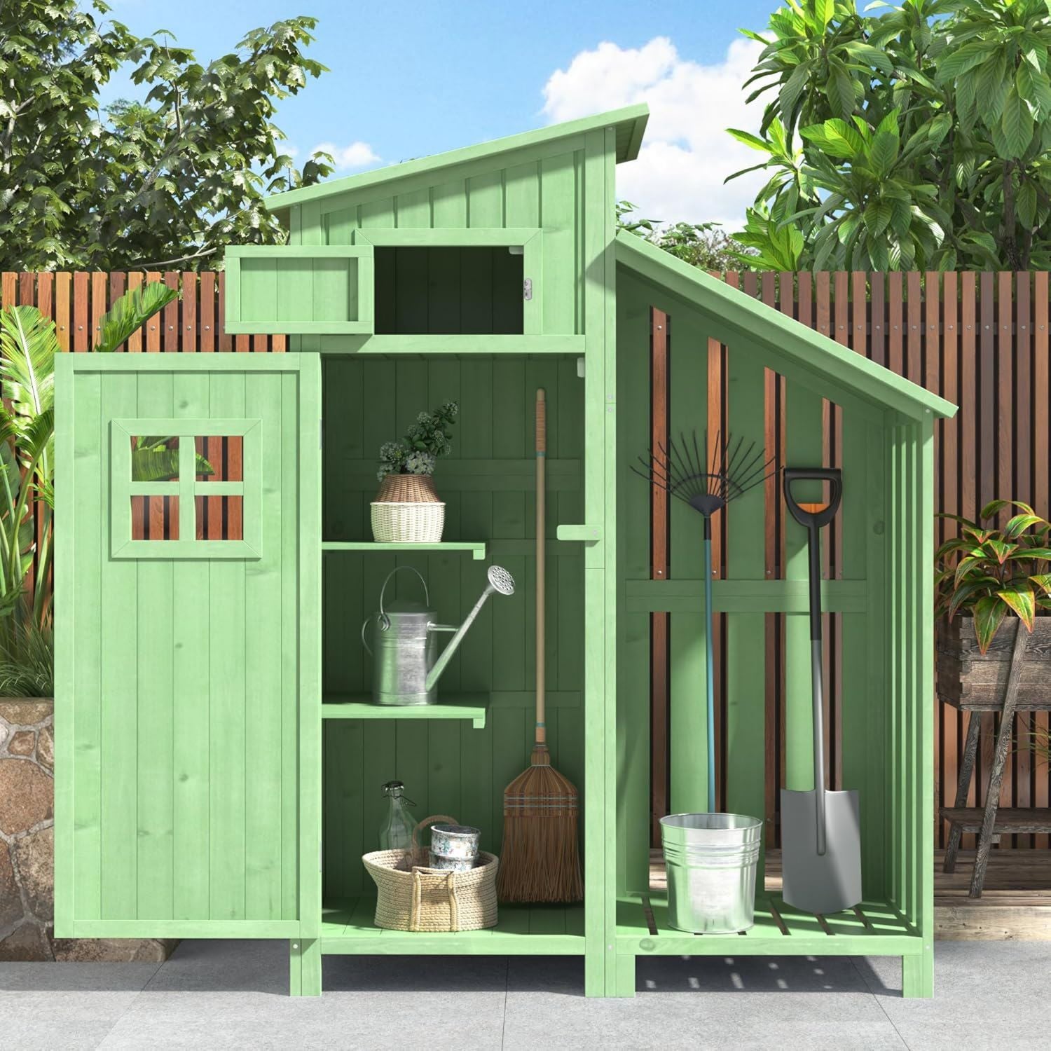 armadietto Casetta x x x x x x per attrezzi da giardino armadietto per attrezzi larghezza profondità 124 46 cm larghezza profondità altezza 124 46 174 cm adatta anche per piccoli giardini verde capanna