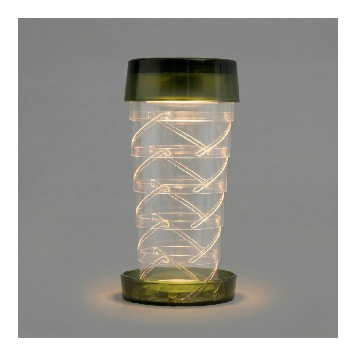 Lampada da tavolo regolabile LED integrato verde
