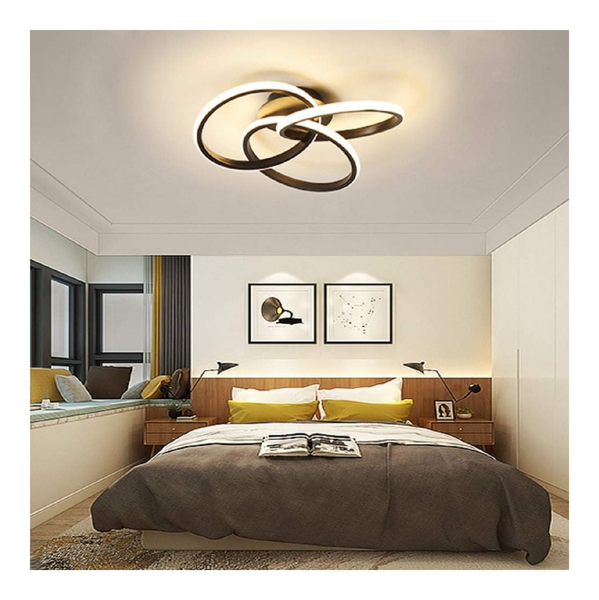 Lampada a soffitto Tavolo Pranzo Plafoniera Soggiorno Decor oro