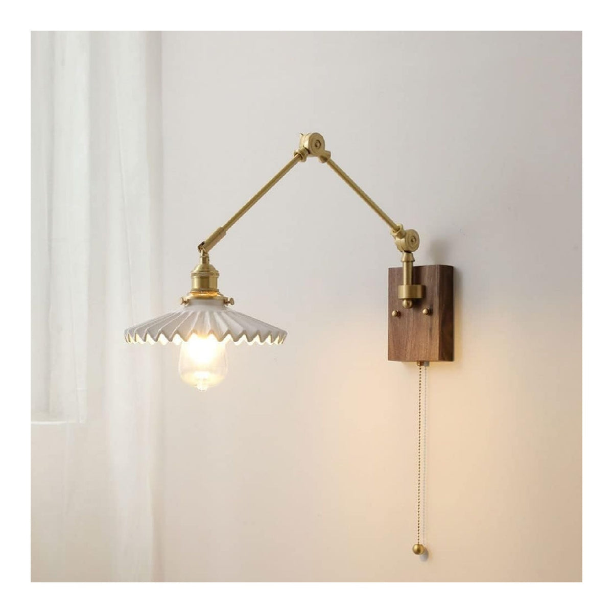 Applique da parete finitura ottone oro finitura ottone