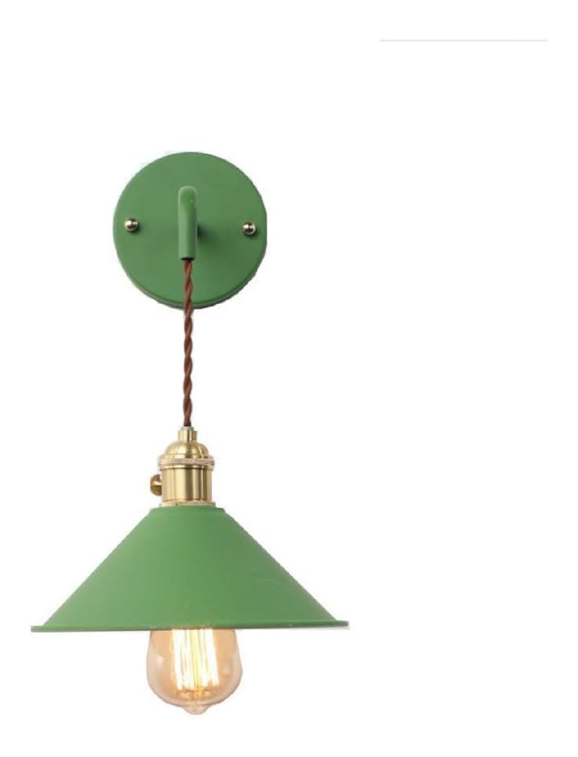Dimmerabile applique da parete struttura in metallo ottone