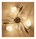 Plafoniera da soffitto 49 cm con diffusore in vetro oro