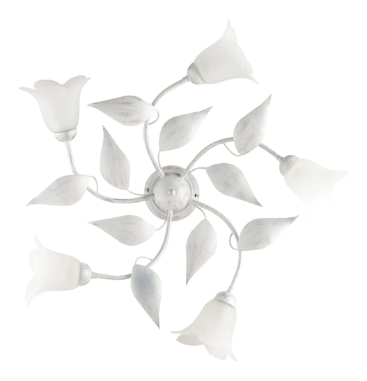 Plafoniera da soffitto 20 cm con diffusore in vetro bianco