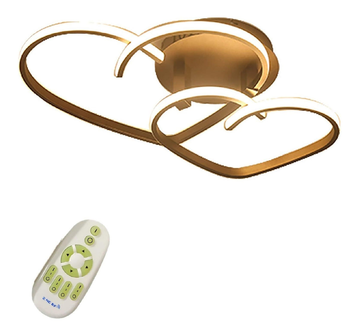 Plafoniera da soffitto 55 cm dimmerabile rame