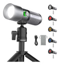 Luce video LED dimmerabile in alluminio nero