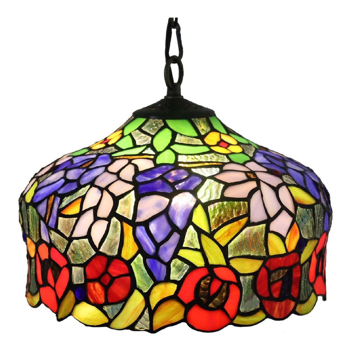 Lampada a sospensione diffusore in vetro LED integrato rame