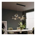 Illuminazione sospesa Lampada Pranzo Sospensione, Palla Vetro nero