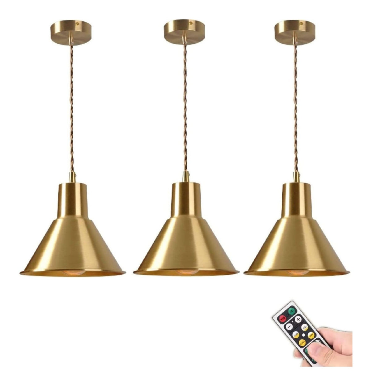 Plafoniera da soffitto dimmerabile regolabile oro finitura ottone