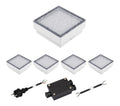 Lampada da terra ledscom.de pietre pavimentazione CUS, bianco