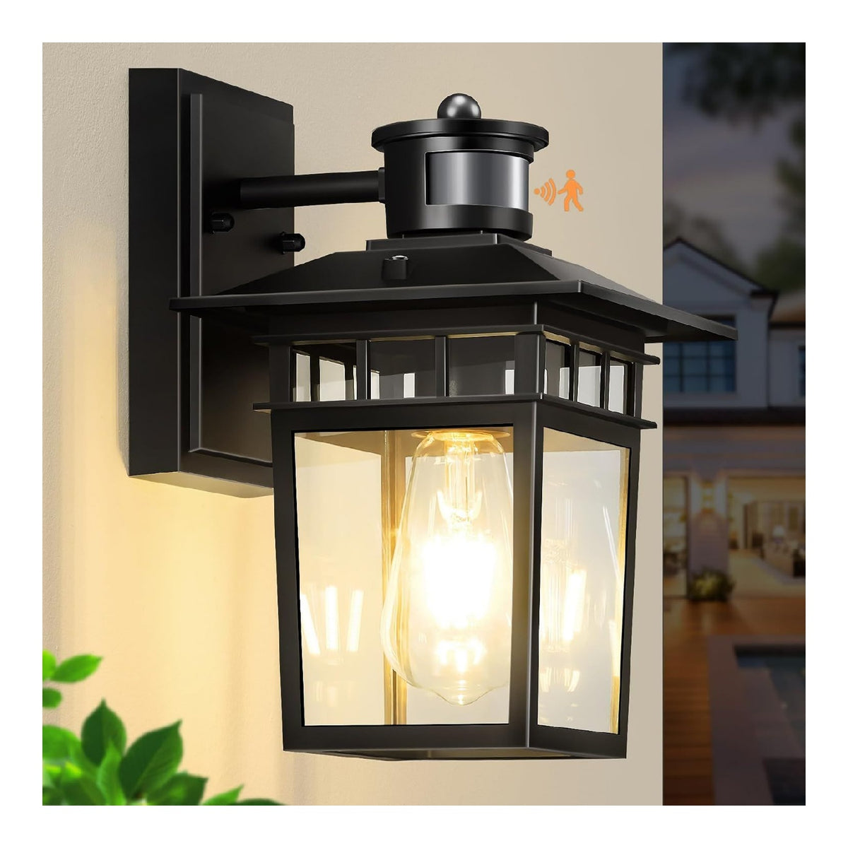 Luci esterno sensore movimento, luce dimmerabile con sensore oro