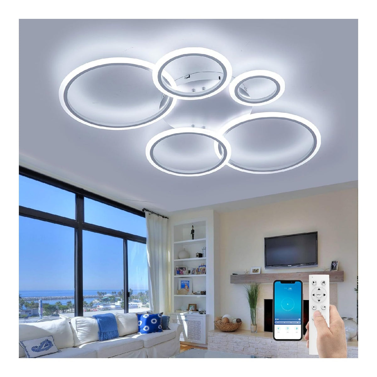 Plafoniera da soffitto 100 cm dimmerabile rame
