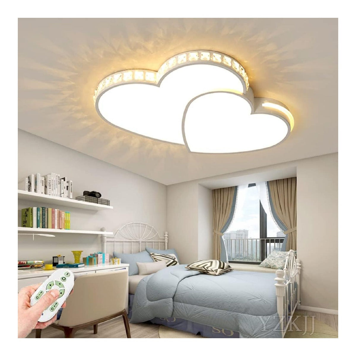 Plafoniera da soffitto dimmerabile regolabile bianco 52 cm