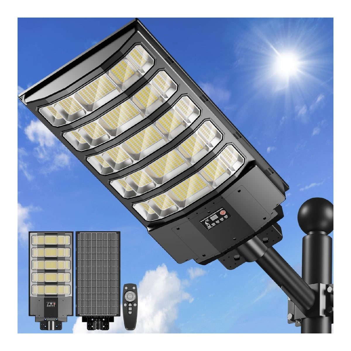 Lampada da esterno 3.8 cm regolabile nero