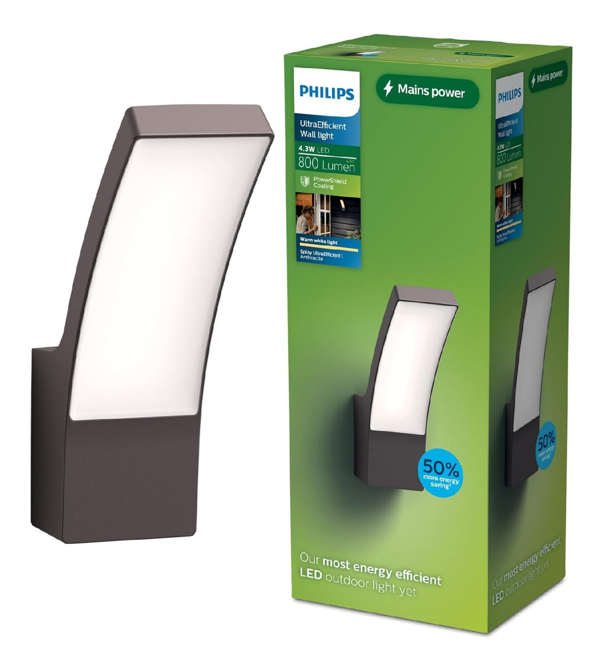 Applique da parete Philips Splay Ultra Efficiente Lampada