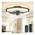Ventilatore da soffitto con luce 16 cm dimmerabile rame