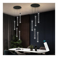 Lampadario decorativo Lampadario sospensione cristallo Mini lampadario nero