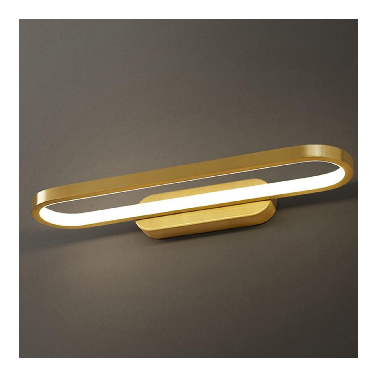 Lampade moderne specchio bagno Luce finitura ottone LED integrato oro