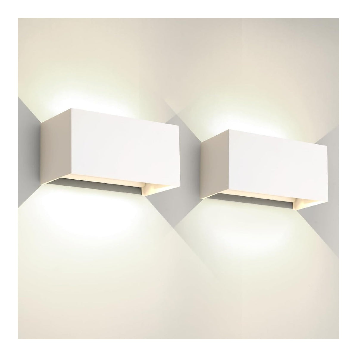 Lampada da parete FUPE Applique Parete Interno Esterno bianco
