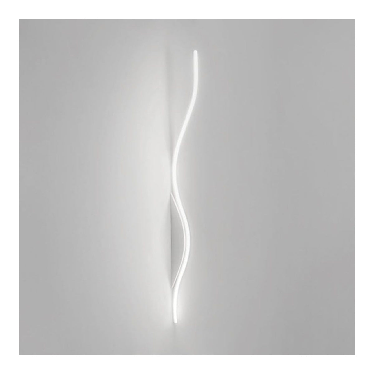 Applique da parete 15 cm in alluminio bianco