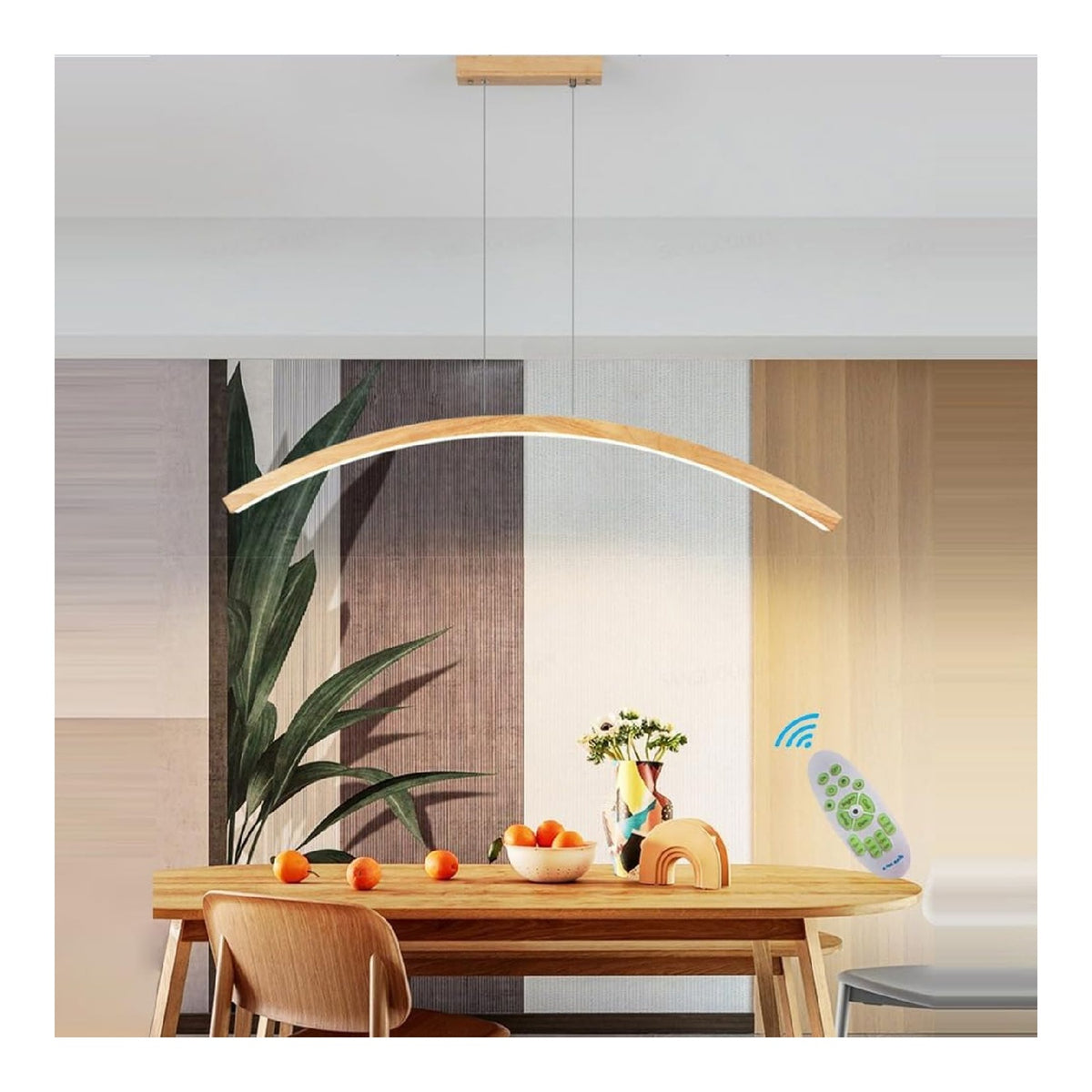 Lampadario decorativo Lampade Sospensione Moderne Legno Cucina bianco