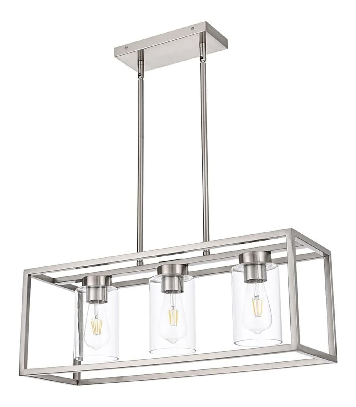 Lampada a sospensione 65 cm regolabile trasparente