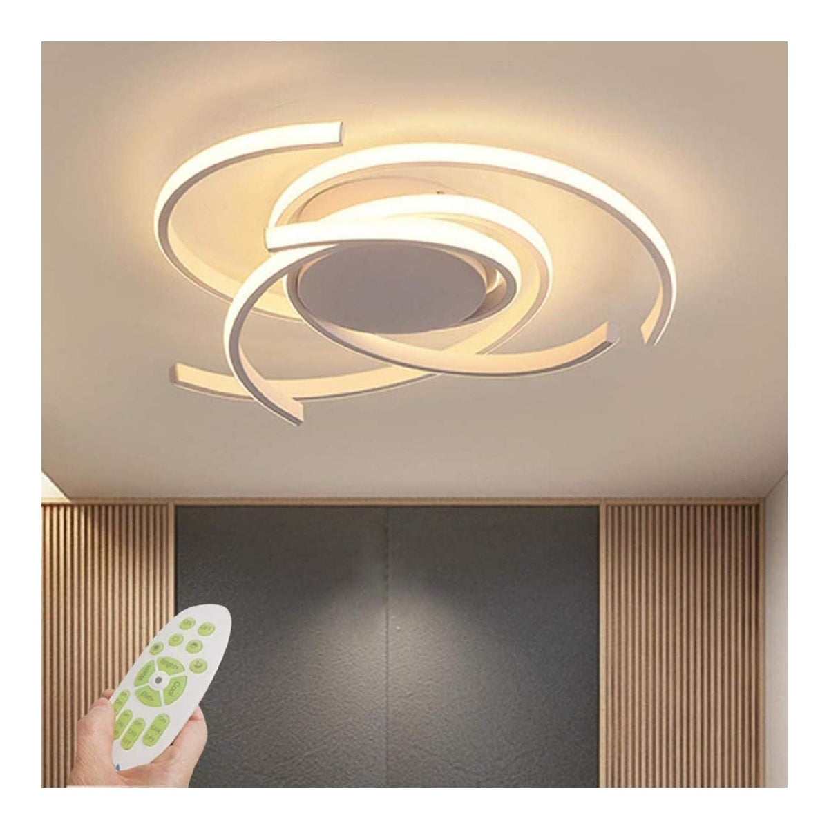 Plafoniera da soffitto 56 cm dimmerabile bianco
