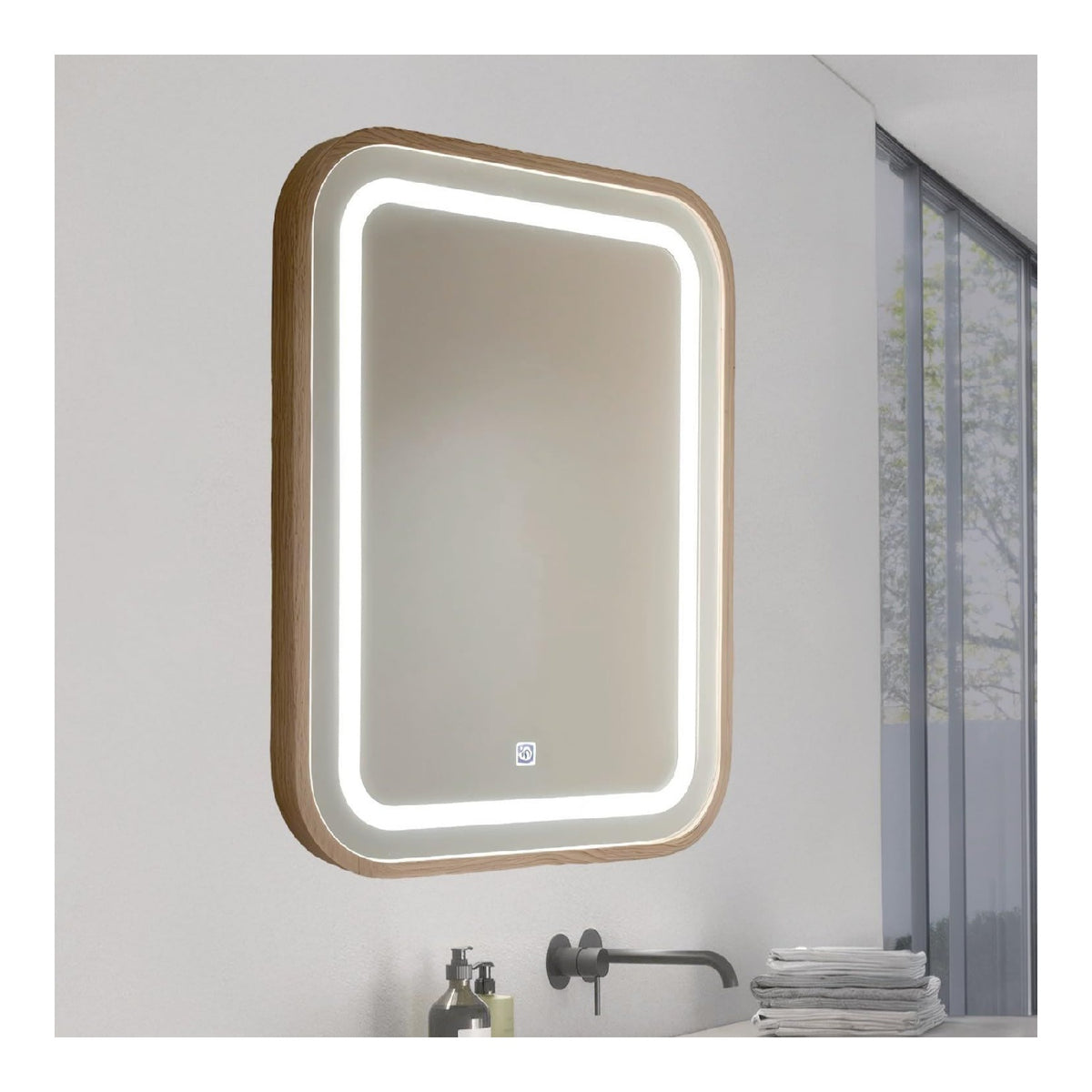 Ledme Specchio bagno luce specchio dimmerabile regolabile bianco