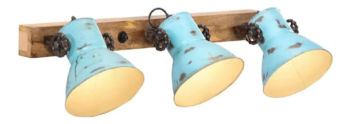 Applique da parete stile industriale blu