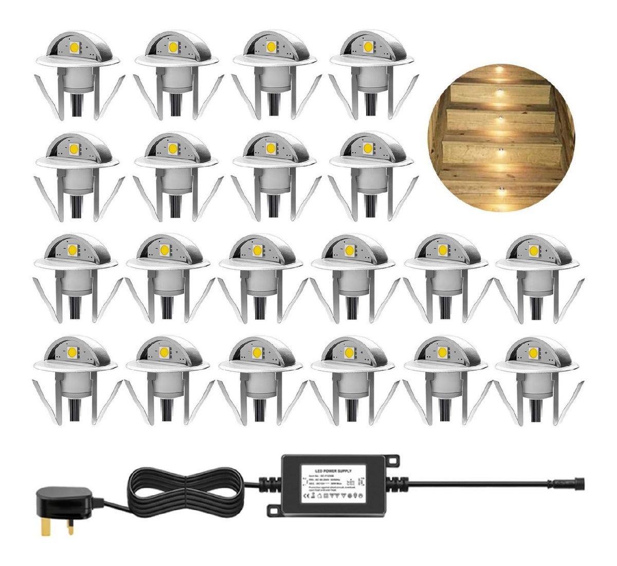 Luci ad incasso LED integrato bianco