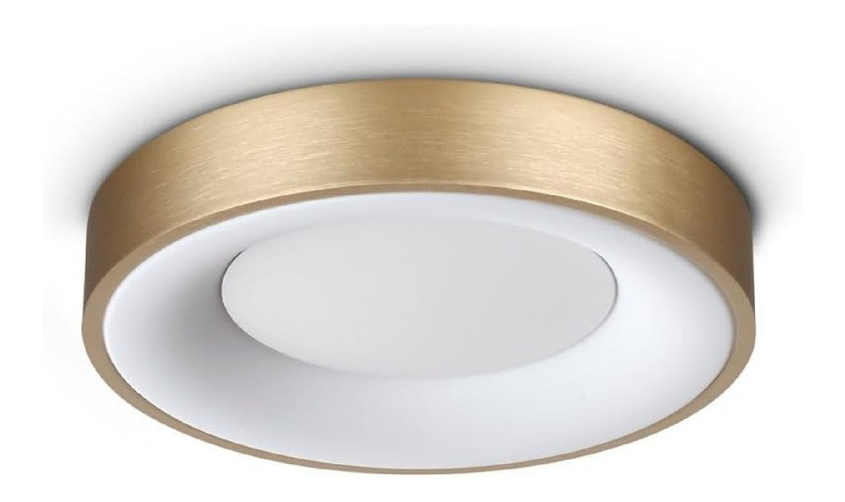 Plafoniera da soffitto dimmerabile struttura in metallo ottone