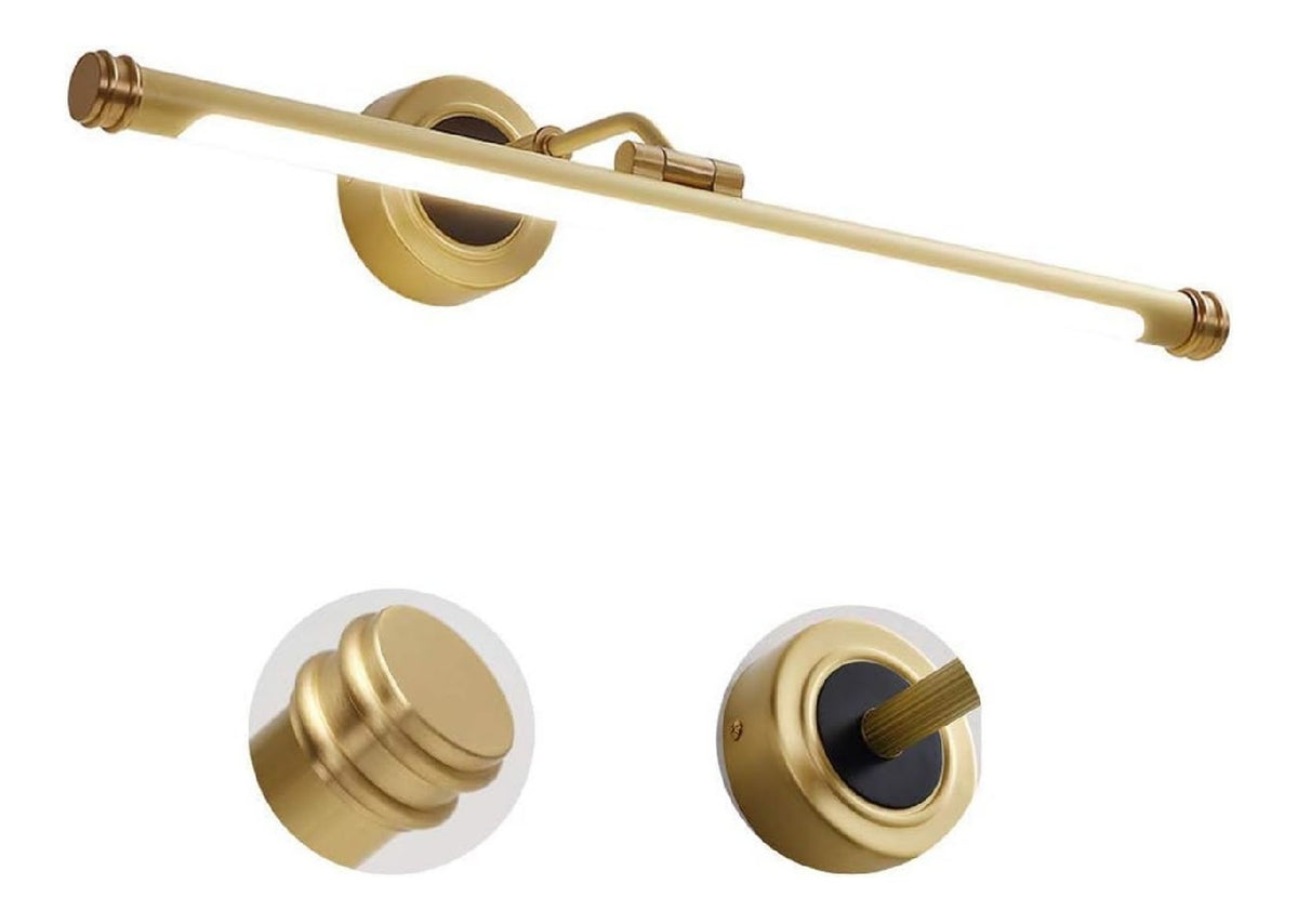 Luce specchio bagno Luce armadietto regolabile finitura ottone bianco