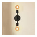 Applique da parete 31.5 cm struttura in metallo nero