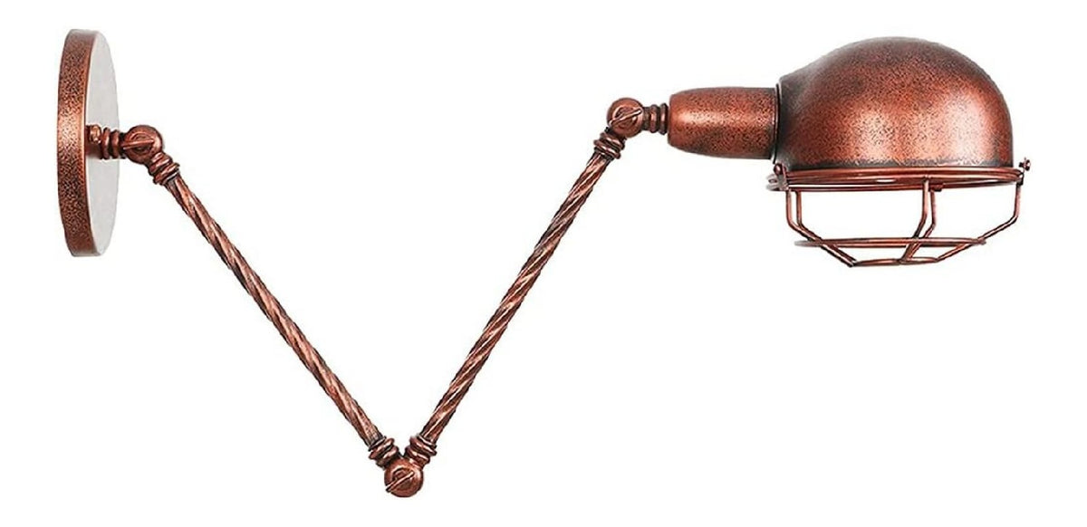 Lampadina regolabile struttura in metallo nero Applique parete, Lampada parete