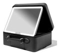 Vanity Planet Borsa trucco viaggio LED integrato nero