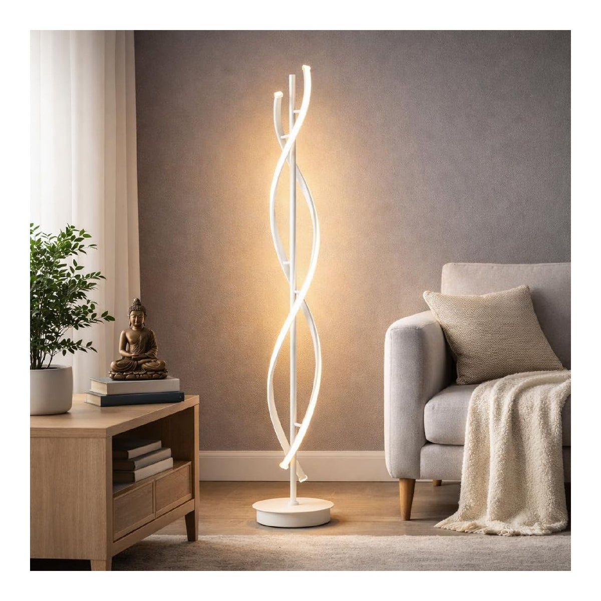 Lampada da terra 150 cm linea minimalista nero