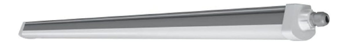 Apparecchio illuminazione tenuta stagna soffitto, stile industriale LED integrato bianco