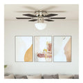 Ventilatore da soffitto con luce marrone