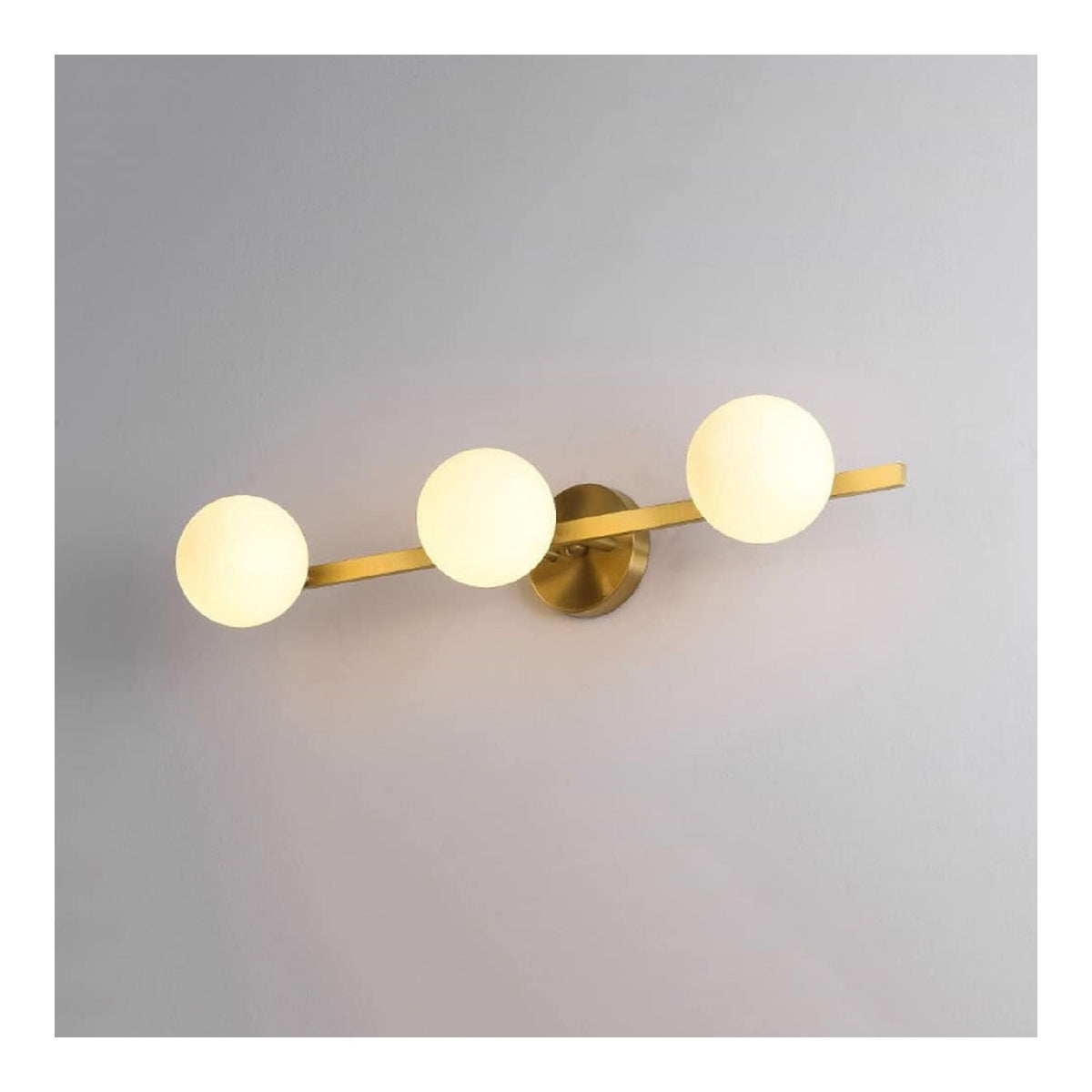 Illuminazione a parete Jadssox lampada specchio trucco rame bianco