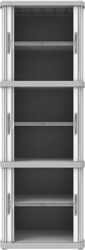Armadio Rolling Space Cab 3 a 3 Vani in Plastica cm con Due Antine Scorrevoli 3 Ripiani Interni Modulabili da Interno e Esterno 59 x 36 x 170