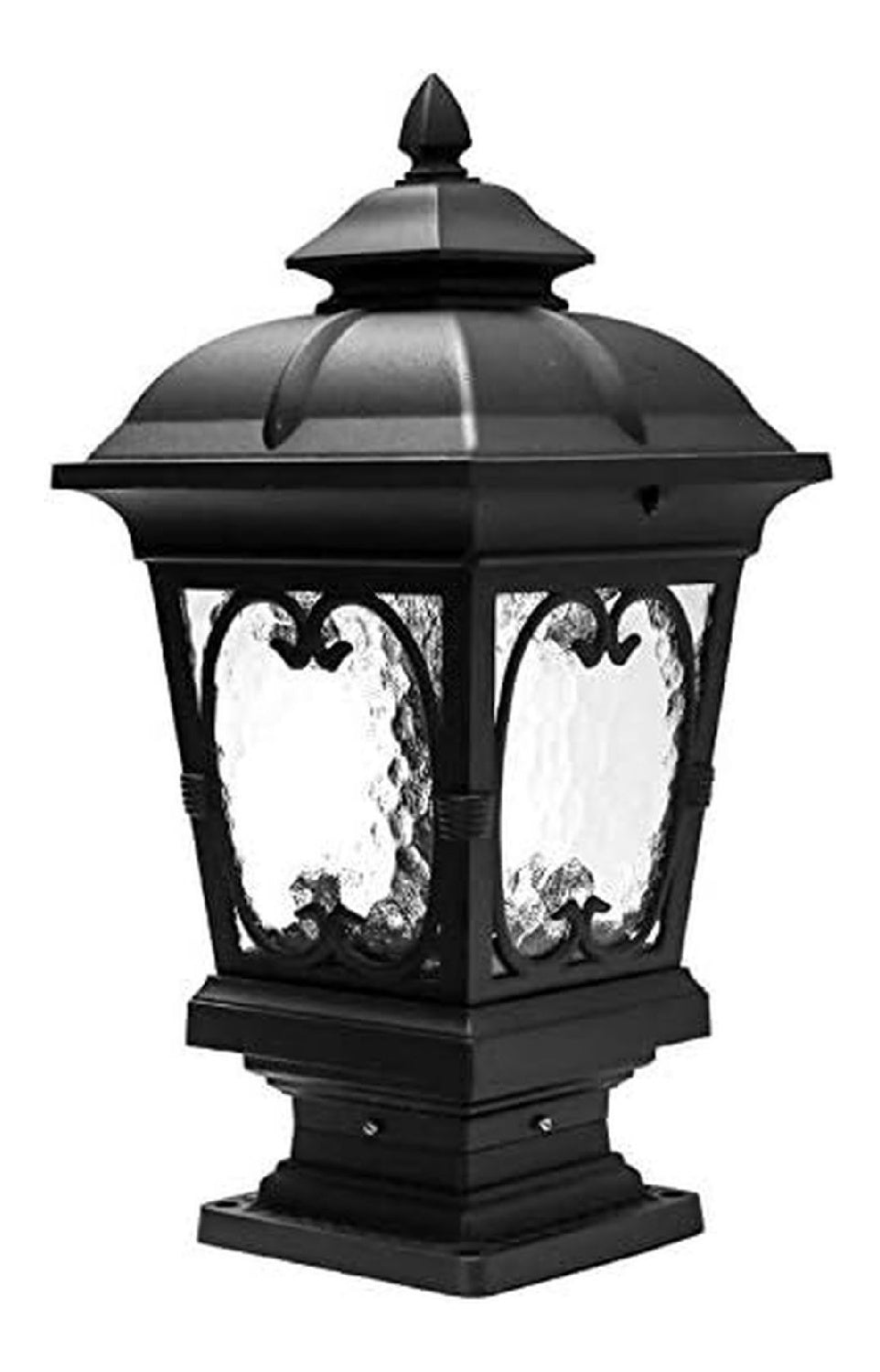 Lampada da esterno con diffusore in vetro in alluminio rame