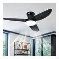 Ventilatore da soffitto con luce Grande Ventilatore Soffitto Luce nero