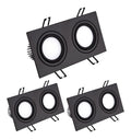 Led integrato faretto regolabile nero