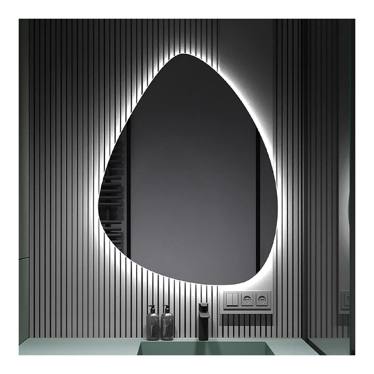 Applique da parete forma sferica LED integrato rame