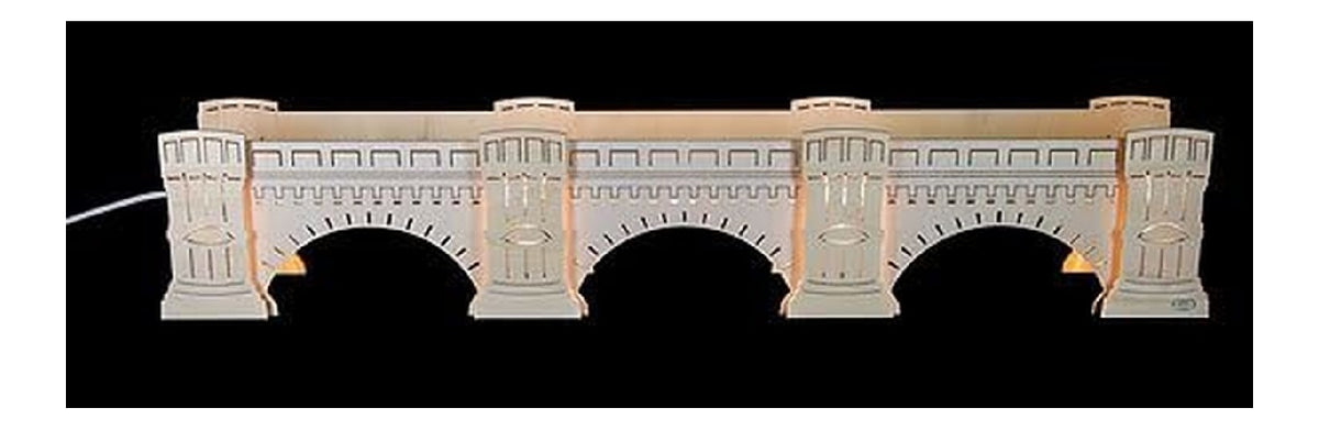 Corpo illuminante Illuminato supporto Augustus Bridge nero