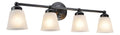 Lampada murale dimmerabile con vetro bronzo