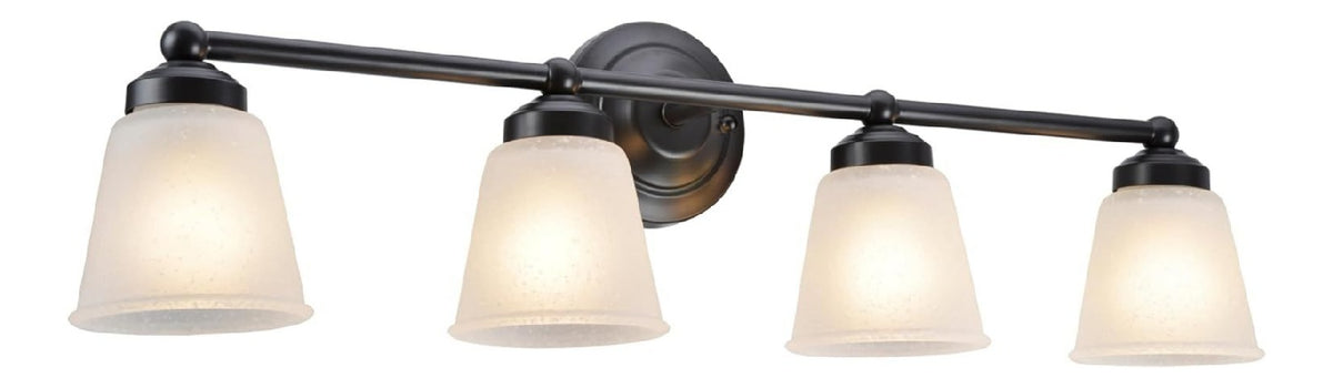 Lampada murale dimmerabile con vetro bronzo