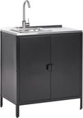 Armadietto da giardino con cassetto e mensola 93 41 5 98 cm x x colore marrone