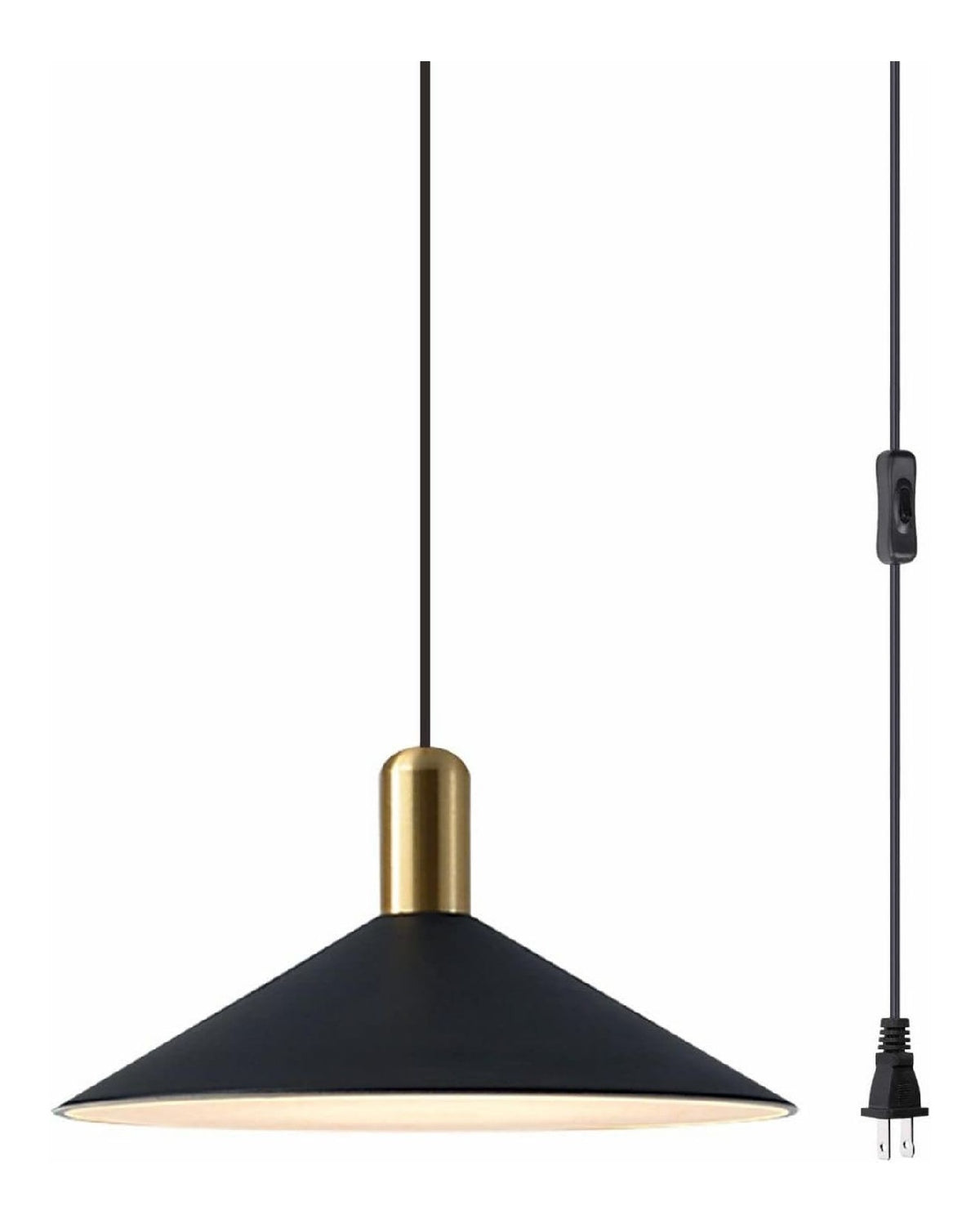 Lampadario decorativo regolabile stile vintage nero